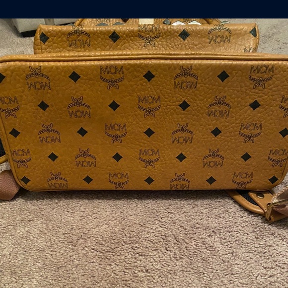 MCM Cognac Studded Backpack main image 4